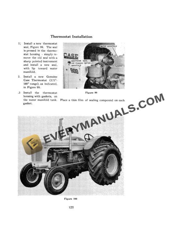 Case 900 Diesel Wheel Tractor Operator Manual 9-371-5
