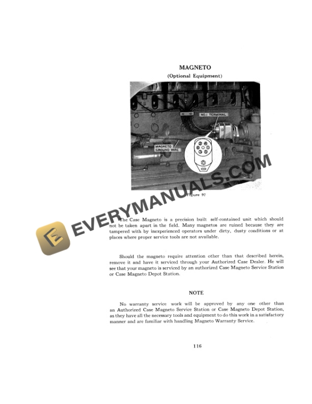 Case 900 LP Gas Wheel Tractor Operator Manual 9-382-5