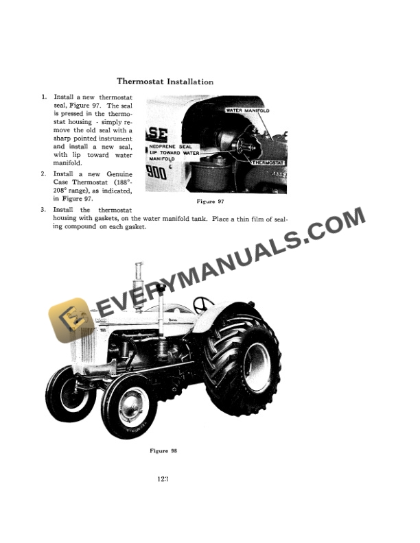 Case 900B Diesel Wheel Tractor Operator Manual 9-372-5