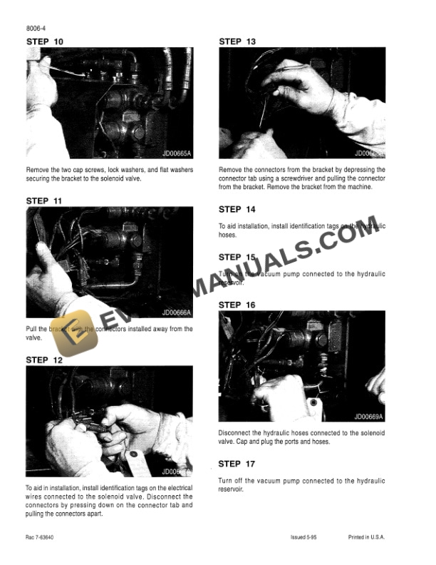 Case 9020B Excavator Service Manual 7-63062-5