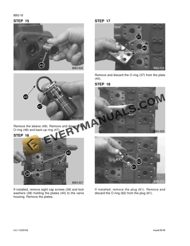 Case 9021 Hydraulic Excavator Service Manual 7-22891GB-4