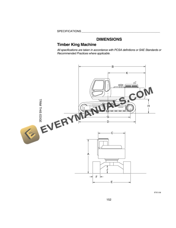 Case 9030B Excavator Operator Manual 9-25831NA-5