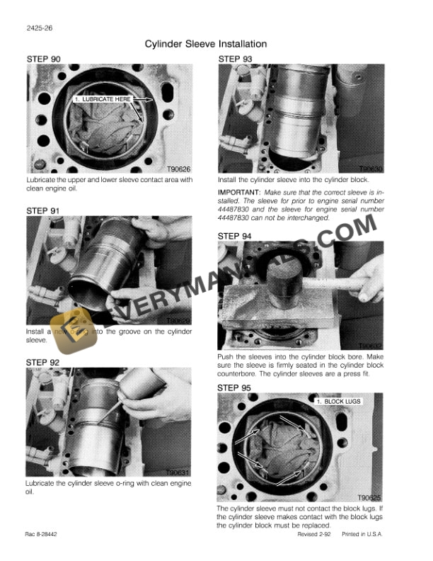 Case 9040 Excavator Service Manual 7-46360-2