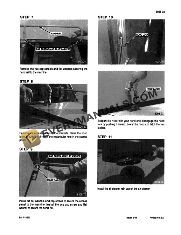 Case 9045B Excavator Service Manual 7-11401-5