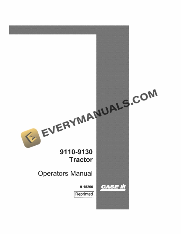case 9110 9130 tractor operator manual 9 15290 1