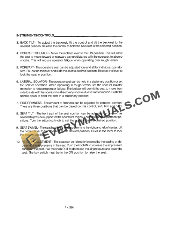 Case 9110, 9130 Tractor Operator Manual 9-15290S1-4