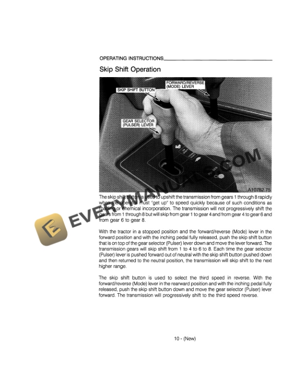 Case 9110, 9130 Tractor Operator Manual 9-15290S1-5