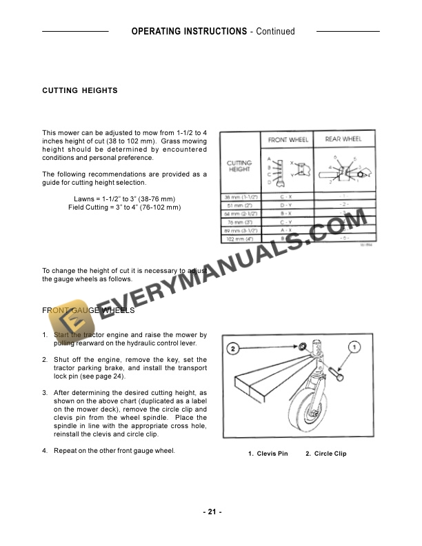 Case 914A 60in and 72in Mid-Mount Side Discharge Direct Drive Mower for D(DX) 25, 29, 33 Tractor Operator Manual 86620799 PDF 5 Case 914A 60in and 72in Mid-Mount Side Discharge Direct Drive Mower for D(DX) 25, 29, 33 Tractor Operator Manual 86620799 PDF - Image 3