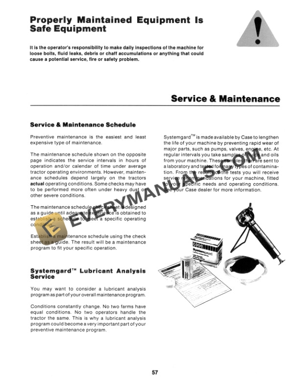 Case 9190 Tractor Operator Manual 9-12680-4