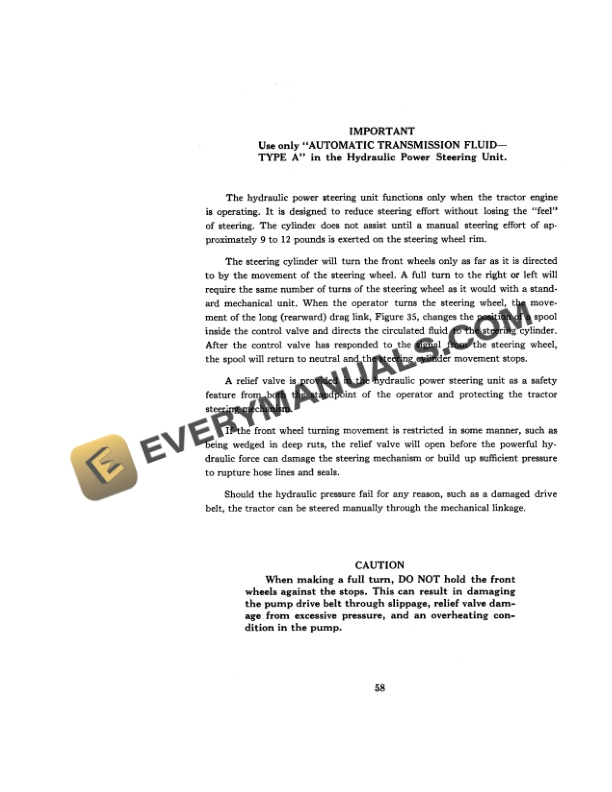 Case 920B Diesel Wheel Tractor Operator Manual 9-761-3