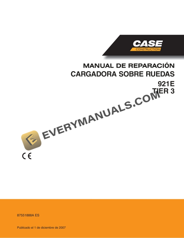 Case 921E Tier 3 Wheel Loader Repair Manual 87551888A ES PDF 1 case 921e tier 3 wheel loader repair manual 87551888a es 1