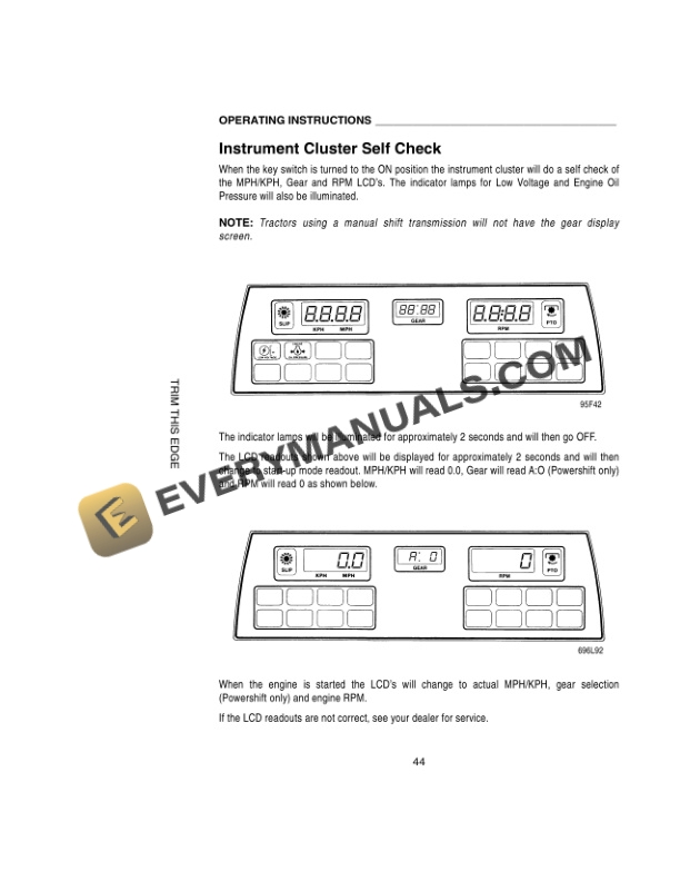 Case 9370, 9380 Tractor Operator Manual 9-26050-2