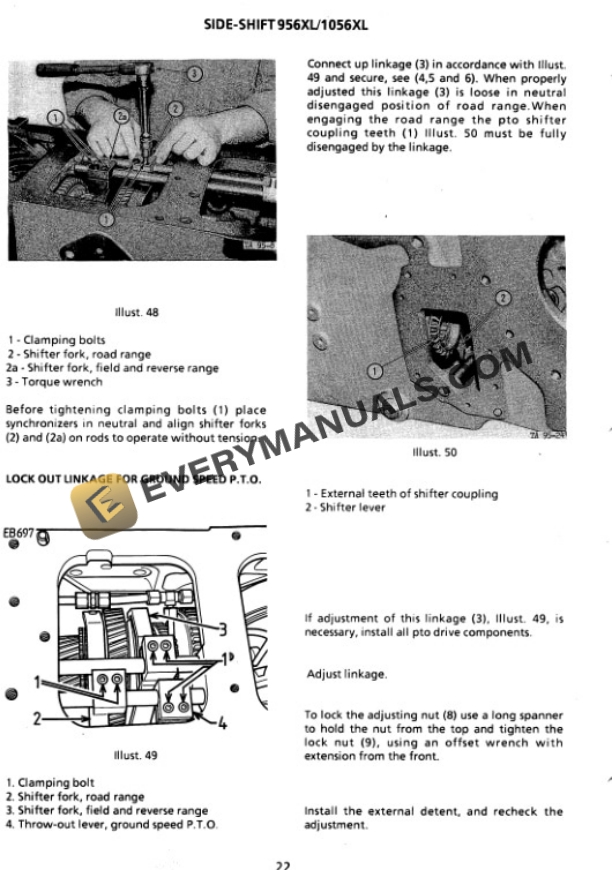 Case 956XL, 1056XL Tractor Workshop Service Manual Repair 8-59030-4