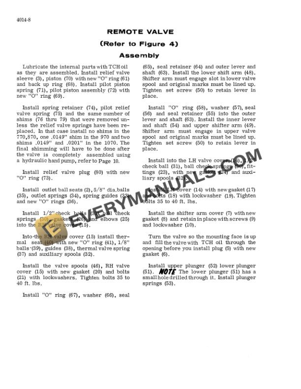 Case 970, 1070 Tractor Service Manual 9-79333-3