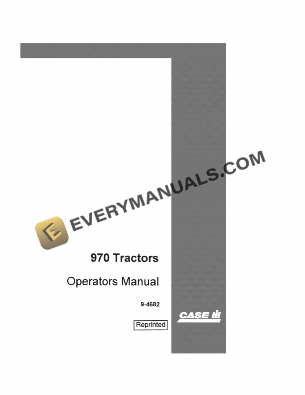 Case 970 Tractor Operator Manual 9-4682. PDF 3 Case 970 Tractor Operator Manual 9-4682. PDF