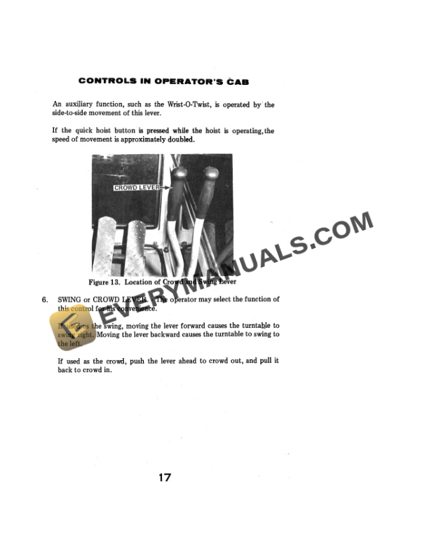 Case 980 Excavator Operator Manual 9-4542-2