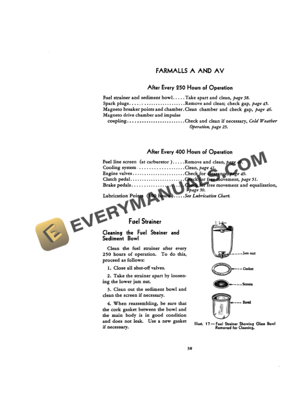 Case A, AV Tractor Operator Manual 1004045R2-3
