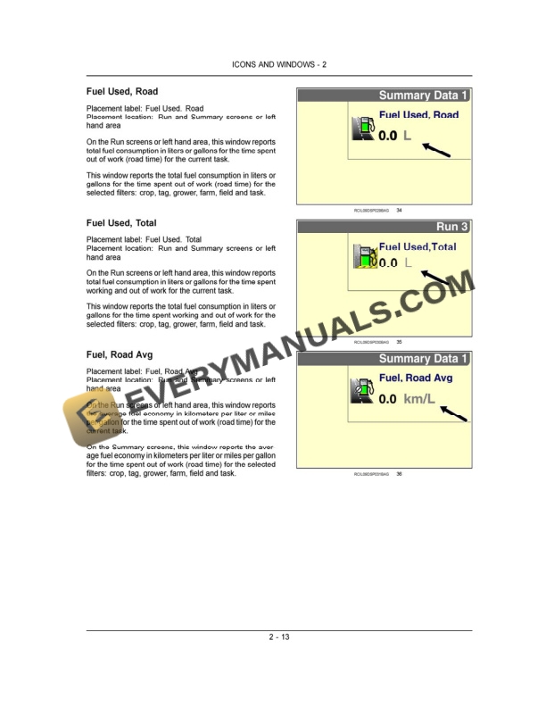 Case ASF Field Performer Software For AFS Pro 600 Display Operator Manual 84246752-2