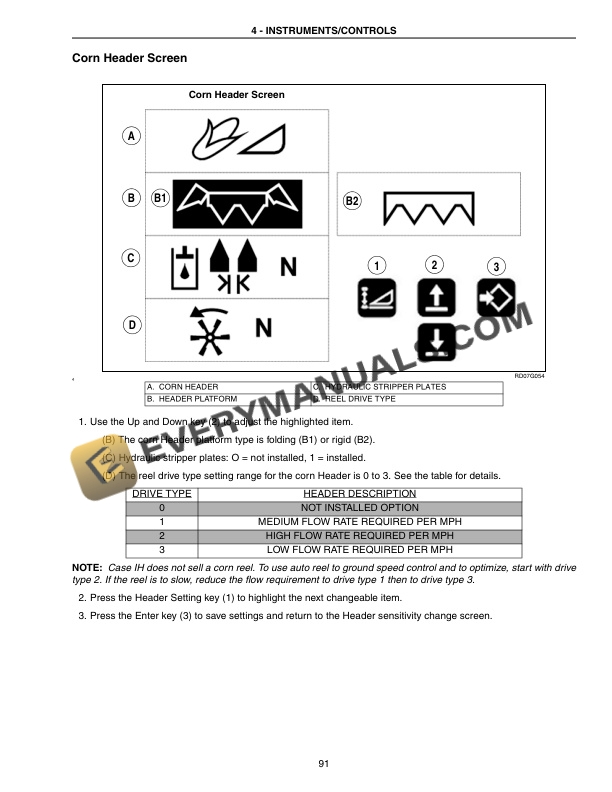 Case Axial-Flow 5088, 6088, 7088 Combine Operator Manual 87479245-2