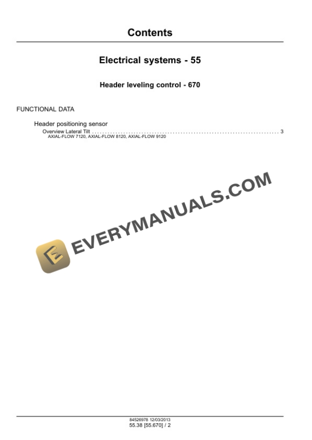 Case Axial-Flow 7120, 8120, 9120 Combine Service Manual 47471649 PDF 6 Case Axial-Flow 7120, 8120, 9120 Combine Service Manual 47471649 PDF - Image 4