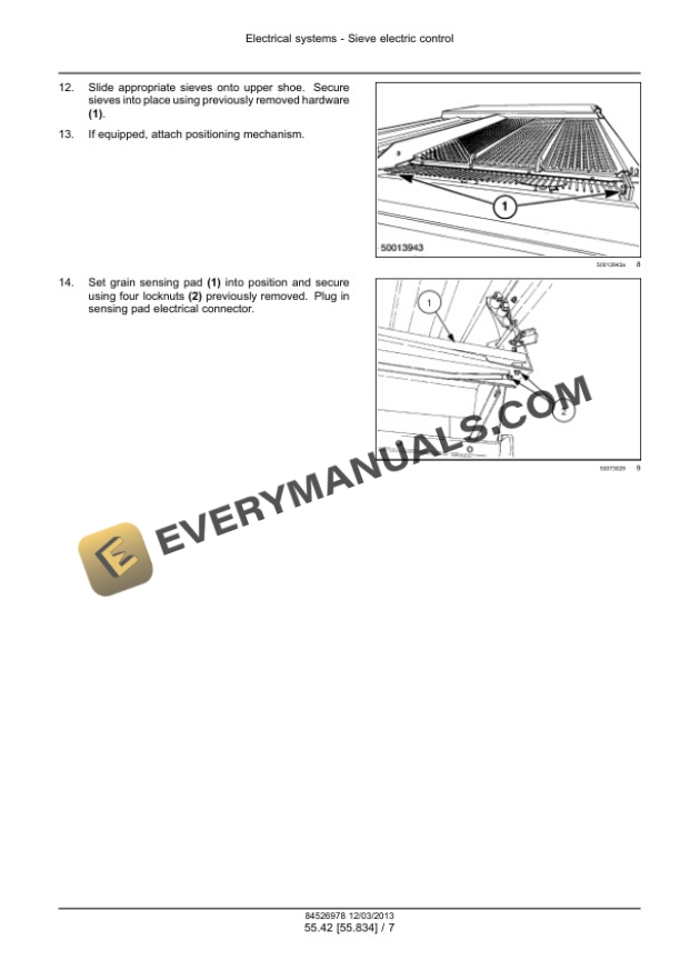 Case Axial-Flow 7120, 8120, 9120 Combine Service Manual 47471649 PDF 7 Case Axial-Flow 7120, 8120, 9120 Combine Service Manual 47471649 PDF - Image 5