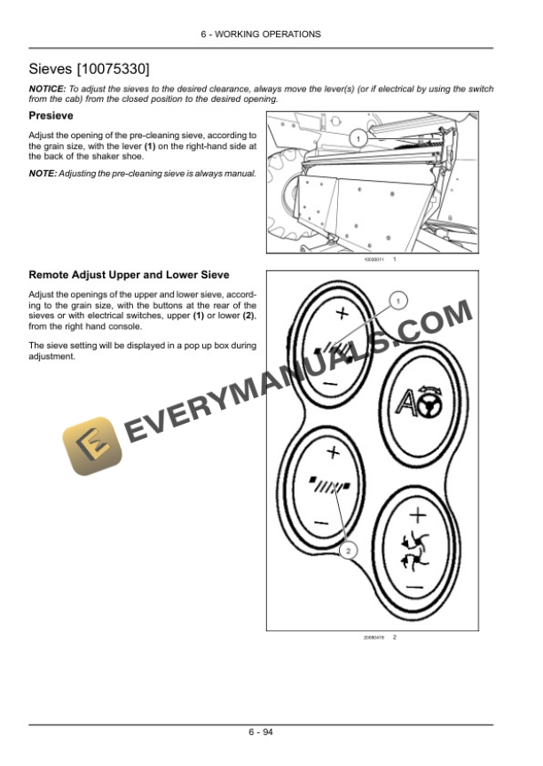 Case Axial-Flow 7230, 8230, 9230 Tractor Operator Manual AF30T4-4