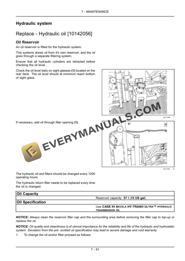 Case Axial-Flow 7230, 8230, 9230 Tractor Operator Manual AF30T4-5
