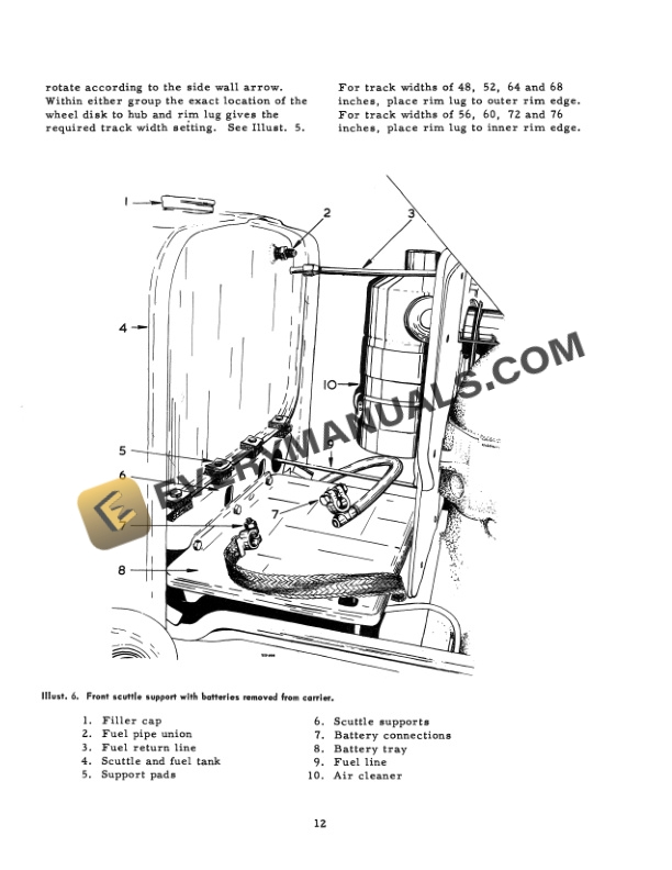 Case B-275 Tractor Chassis Service Manual GSS-1241-3