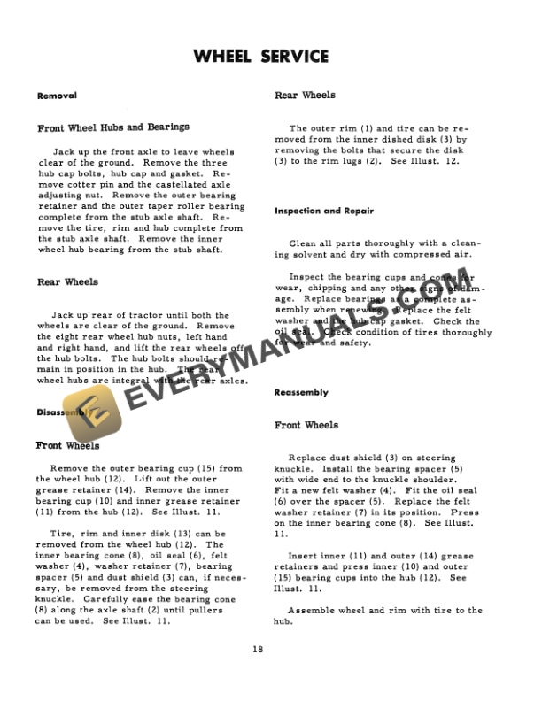 Case B-275 Tractor Chassis Service Manual GSS-1241-4