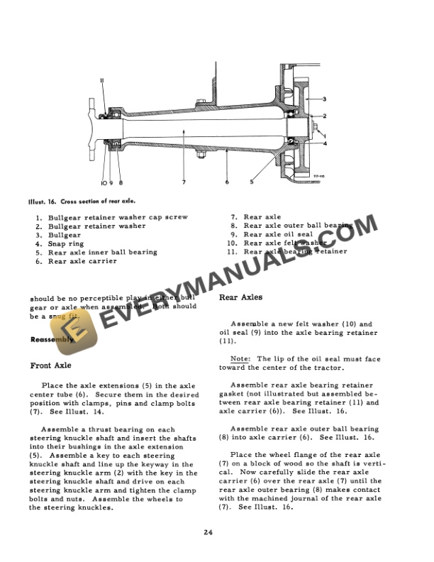 Case B-275 Tractor Chassis Service Manual GSS-1241-5