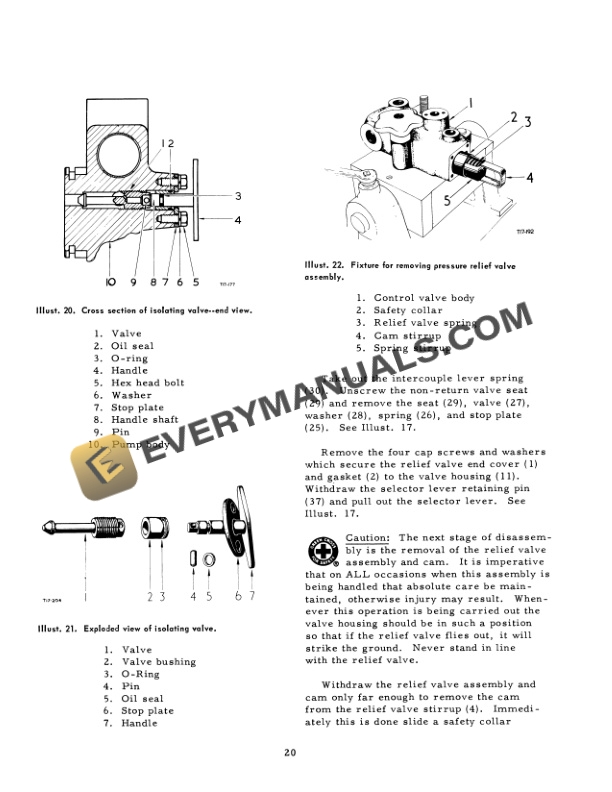 Case B-275 Tractor Hydraulic System Service Manual GSS-1250-4