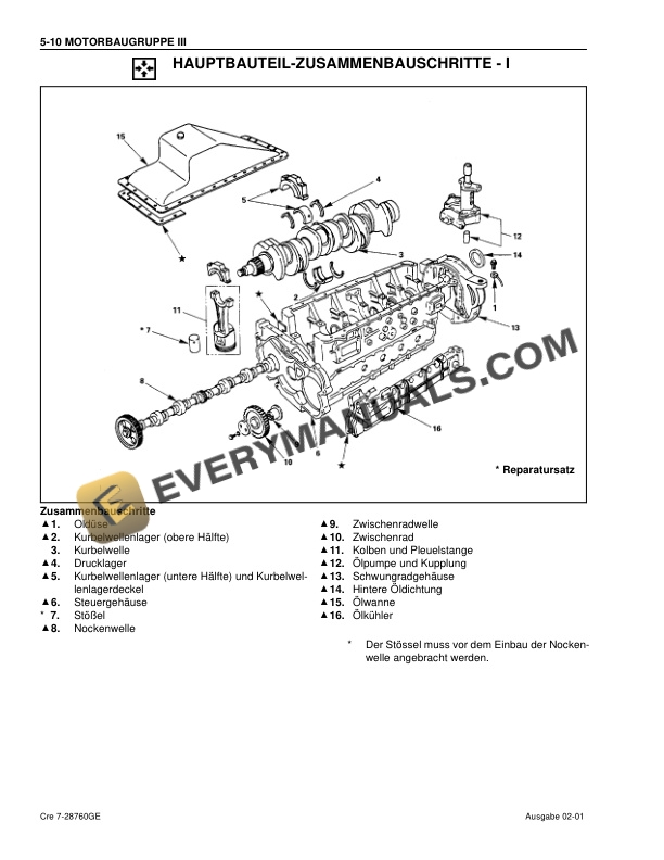 Case BB-4BG1T, BB-6BG1T Isuzu Engine Maintenance Instruction 7-28760GE-4