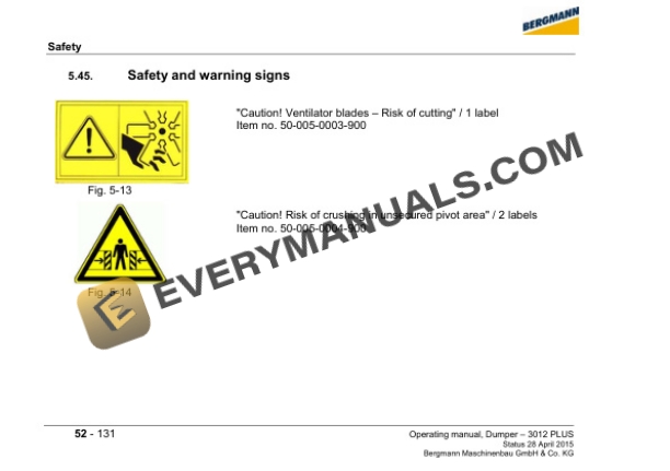 Case Bergman Dumper 3012 Plus Operator Manual-3