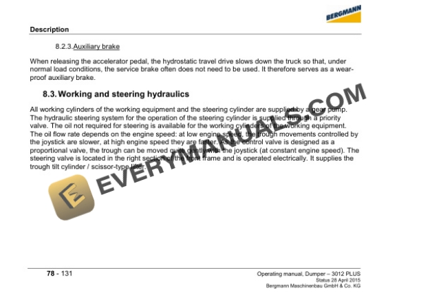 Case Bergman Dumper 3012 Plus Operator Manual-4