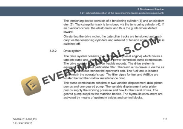 Case Bergmann Dumper 4010 Operating Instruction 50-020-1011-900 PDF 5 Case Bergmann Dumper 4010 Operating Instruction 50-020-1011-900 PDF - Image 3
