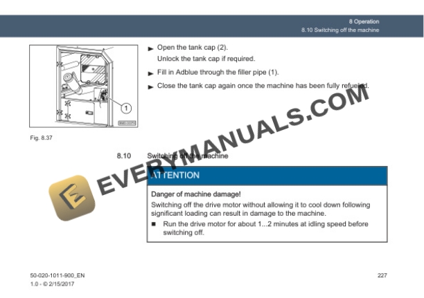 Case Bergmann Dumper 4010 Operating Instruction 50-020-1011-900 PDF 7 Case Bergmann Dumper 4010 Operating Instruction 50-020-1011-900 PDF - Image 5