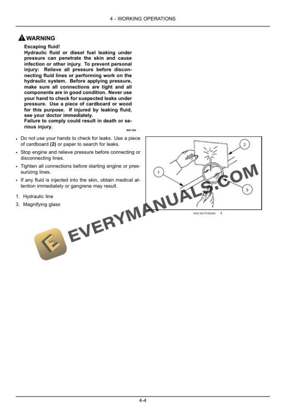 Case BM172H, BM184H Front Blade for Compact Tractor Attachment Operator Manual 48082151-4