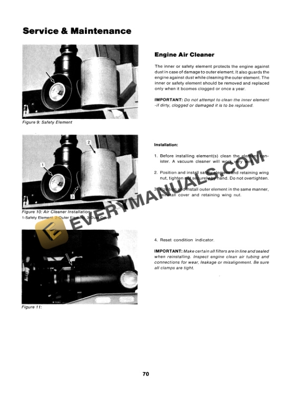 Case CA, CU Industrial Tractor Operator Manual 37-103-4