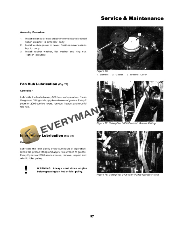 Case CA, CU Industrial Tractor Operator Manual 37-103-5