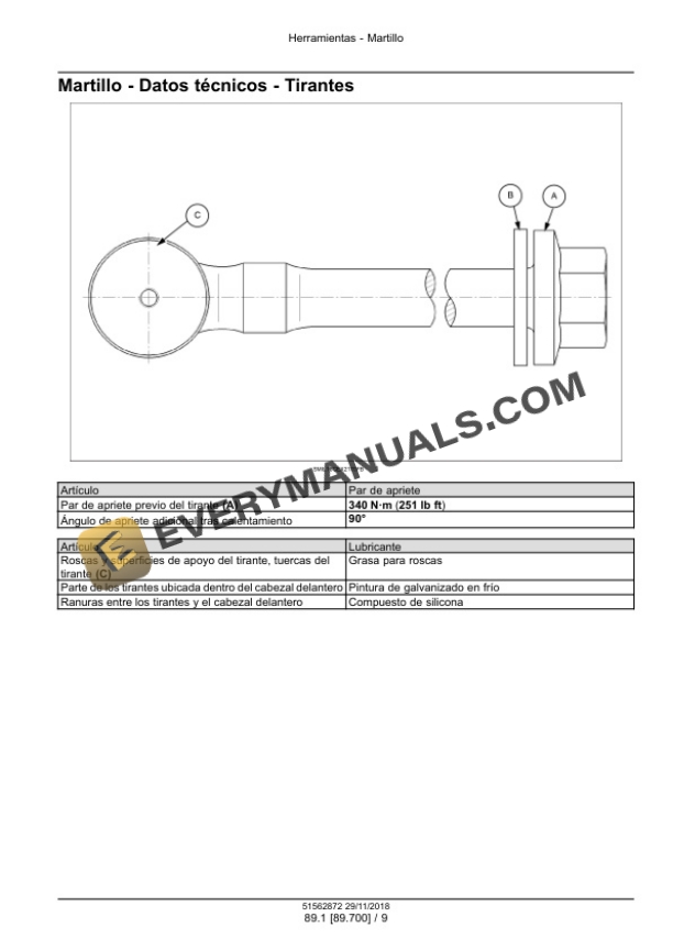 Case CB 150S Hydraulic Hammer Service Manual 51562872 ES-3