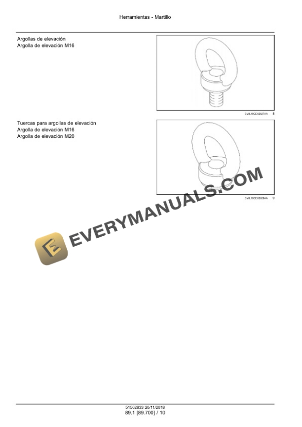 Case CB 18S, CB 27S, CB 37S Hydraulic Hammer Service Manual 51562833 ES-4