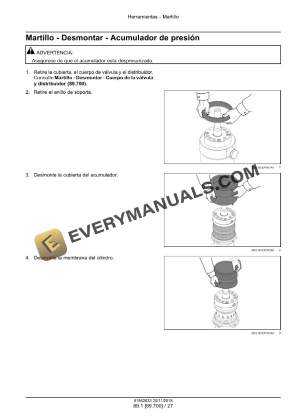 Case CB 18S, CB 27S, CB 37S Hydraulic Hammer Service Manual 51562833 ES-5
