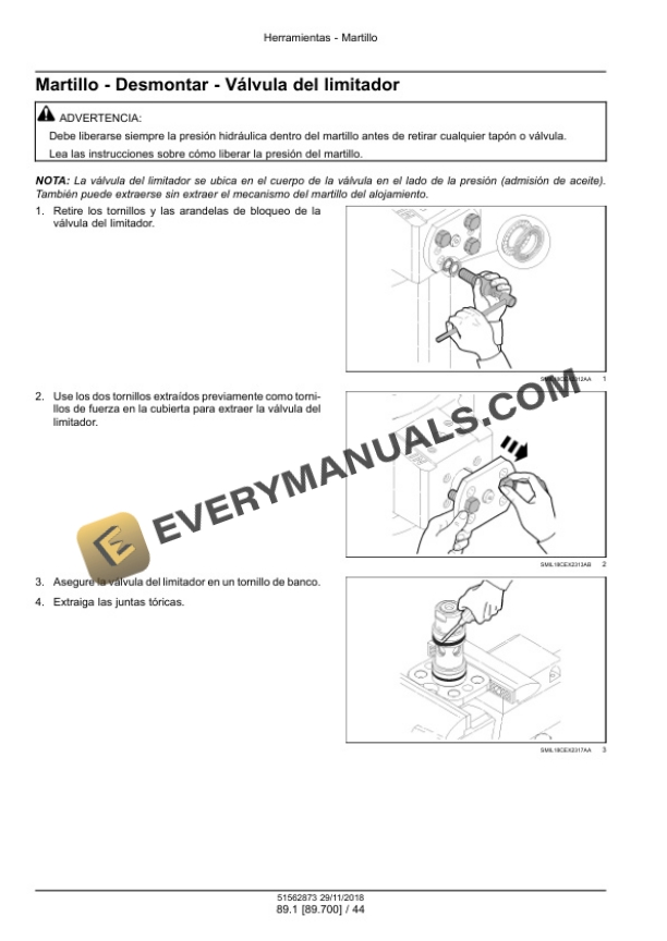 Case CB 240S, CB 290S, CB 370S Hydraulic Hammer Service Manual 51562873 ES-4
