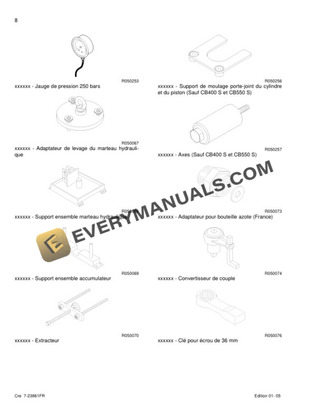 Case CB Series Hydraulic Hammer Service Manual 6036722200 FR PDF 6 Case CB Series Hydraulic Hammer Service Manual 6036722200 FR-4