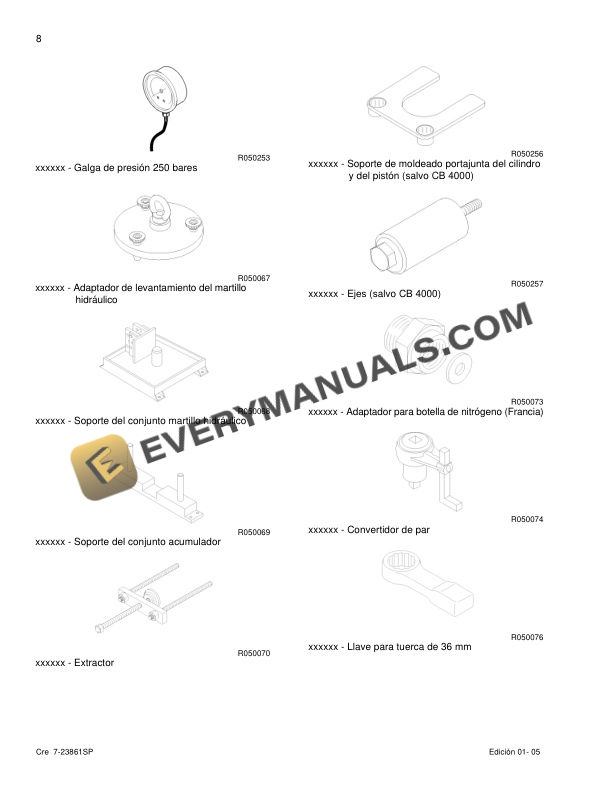 Case CB Series Hydraulic Hammer Service Manual 6036722300 ES-4