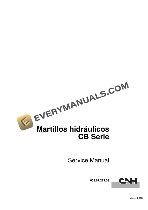 Case CB Series Service Manual 6036722303 FR PDF