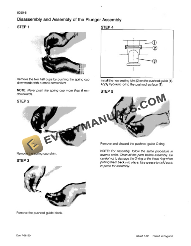 Case CK36, CK50 Excavator Service Manual 7-38181GB-5