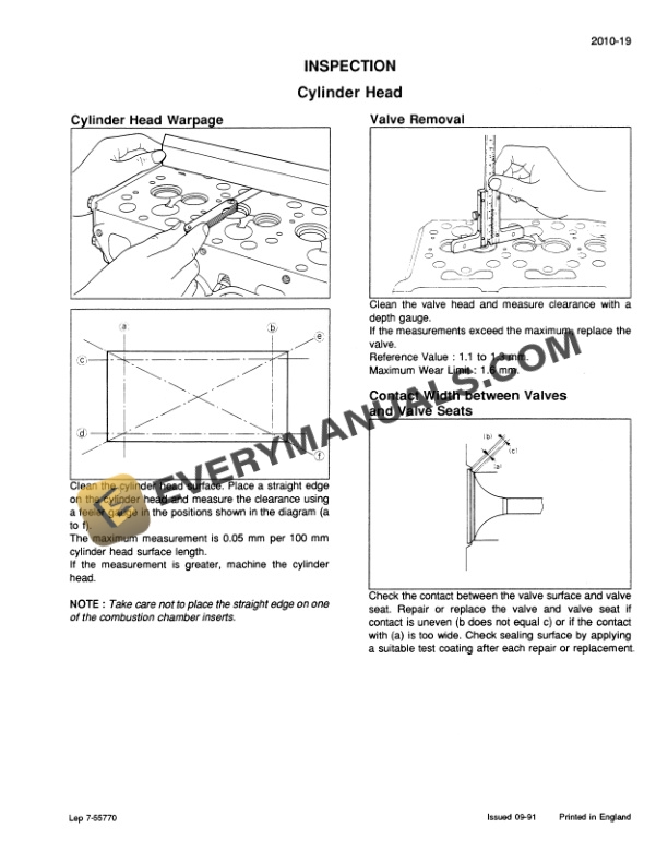 Case CK62 Crawler Excavator Service Manual 7-55731-2