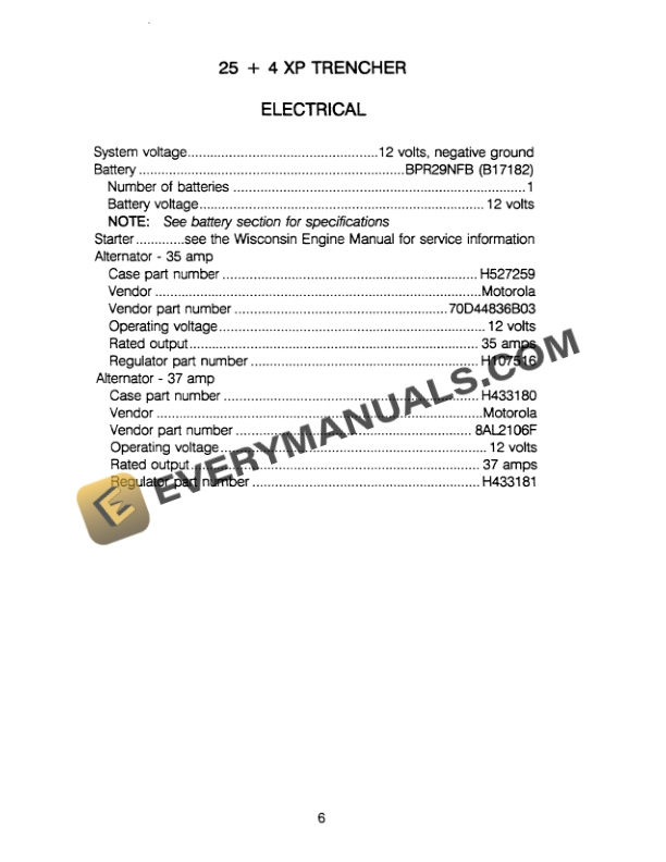 Case Construction Equipment Machine Specification Manual 8-67584-4