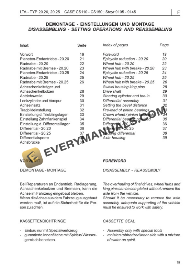 Case CS100, CS110, CS120, CS130, CS150 Tractor Service Training Manual 7-96892-3
